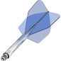 Preview: Mission Force 90 Moulded Flight & Shaft System Blau/Transparent - Standard No6
